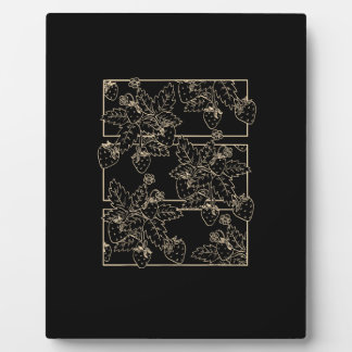 Cottagecore Goblincore Aesthetic Strawberries Plaque