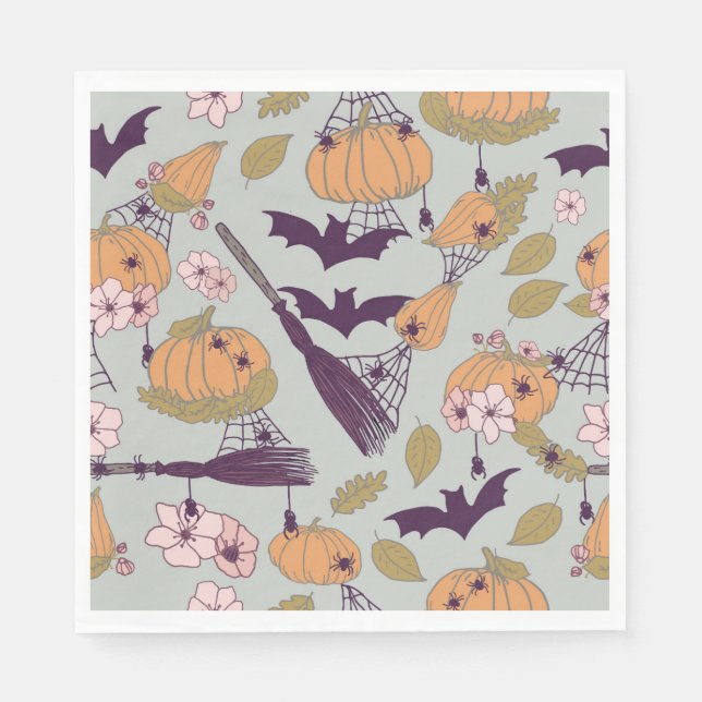 Cottagecore Halloween Napkin (Front)