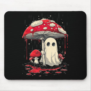 Cottagecore Halloween Shirt Ghost Mushroom Spooky Mouse Pad