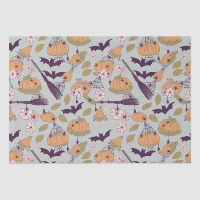 Cottagecore Halloween Tissue Paper (Front)