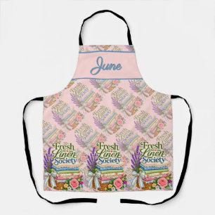 Cottagecore Laundry Lavender Floral Linens Apron