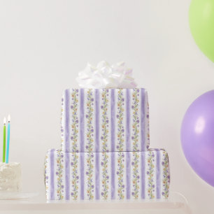 Cottagecore Lavender Floral  Wrapping Paper
