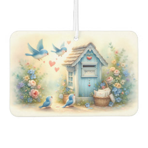 Cottagecore Love Letters Bluebird Mailbox Air Freshener