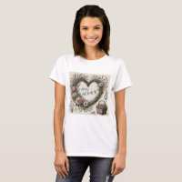 Cottagecore “Love Scent” Floral Heart T-Shirt
