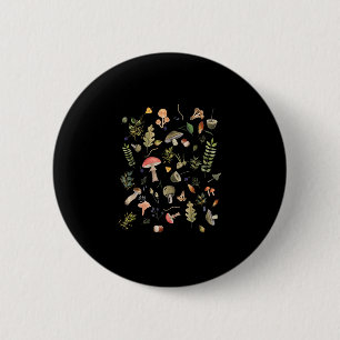 Cottagecore Mushroom Aesthetic Academia Goblincore 2 Inch Round Button