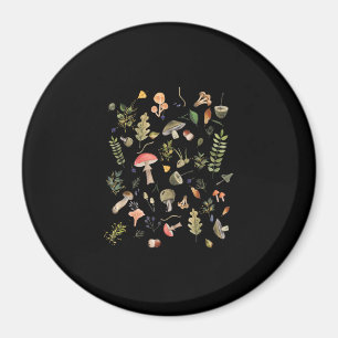 Cottagecore Mushroom Aesthetic Academia Goblincore Magnet