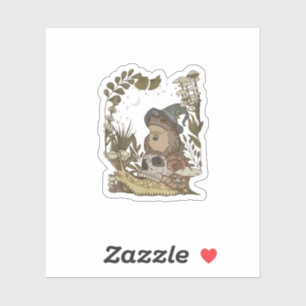 Cottagecore Mushroom Botanical Witchy Frog Goblinc