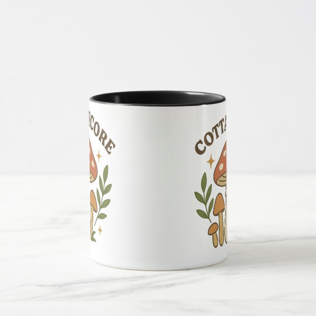 Cottagecore Mushroom Coffee Mug (Center)