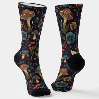 Cottagecore Mushroom Socks