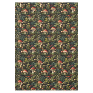 Cottagecore Mushroom Tablecloth Rustic Nature Vibe
