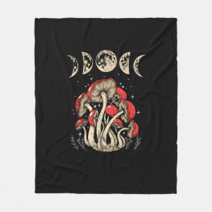 Cottagecore Mushrooms Academia Goblincore Aestheti Fleece Blanket