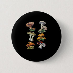 Cottagecore Mushrooms Goblincore Aesthetic Mushroo 2 Inch Round Button