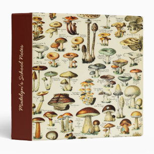 Cottagecore Mushrooms Vintage Naturalist Binder
