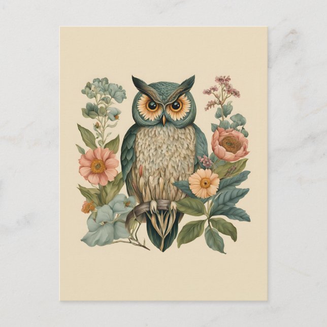 Cottagecore Owl Postcard (Front)