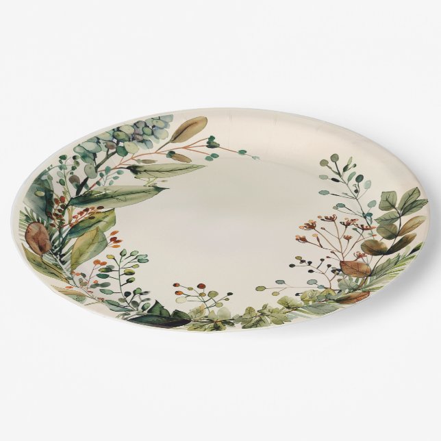 Cottagecore Paper Plates Set (Angled)
