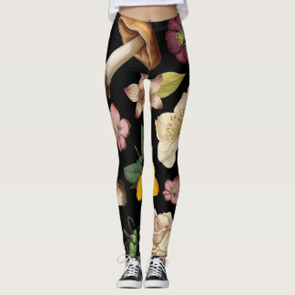 cottagecore pattern leggings