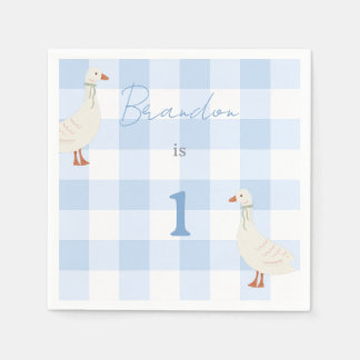 Cottagecore Plaid &Duckling Napkin
