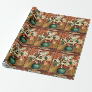 Cottagecore Renoir Floral Bouquet Fine Art Wrapping Paper