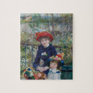 Cottagecore Renoir Sisters Garden Landscape Jigsaw Puzzle