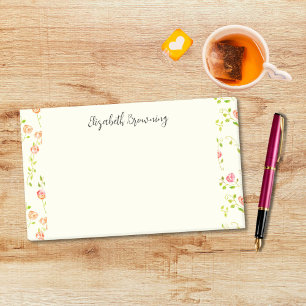 Cottagecore Rose Garden Cute Hand-Drawn Vintage  Post-it Notes