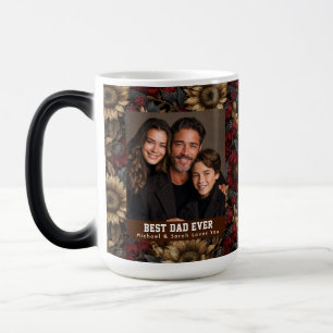Cottagecore Sunflower Bouquet Papa Photo Stanley Magic Mug