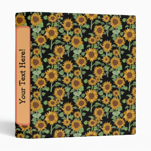 Cottagecore Sunflowers Pattern Binder