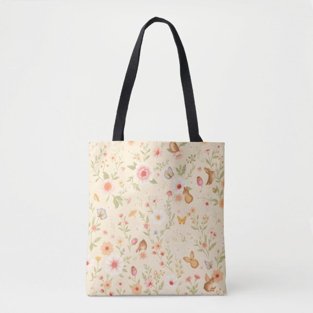 Cottagecore Tote Bag – Aesthetic Charm  (Front)