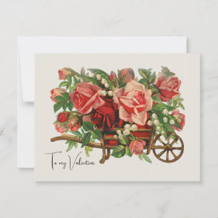 Cottagecore Vintage Bouquet Valentine’s Holiday Card
