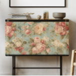 Cottagecore Vintage Roses Floral Decoupage Tissue Paper<br><div class="desc">Transform your DIY projects with this exquisite decoupage paper featuring a vintage floral design. The delicate watercolor flowers, including peonies and roses, are beautifully rendered in soft pastel tones, creating a charming shabby chic aesthetic. Perfect for adding a touch of elegance to furniture, home décor, scrapbooking, and other crafts. This...</div>