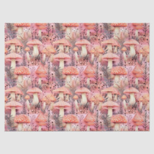 Cottagecore Watercolor Mushroom & Forest Botanical Tissue Paper