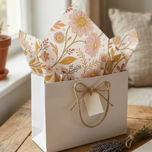 Cottagecore Wildflower Botanical Floral Tissue Paper