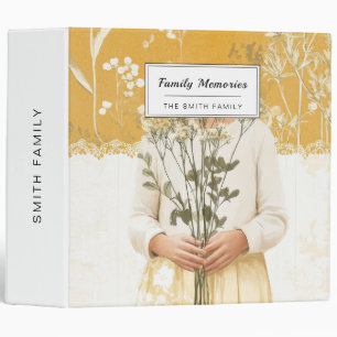 Cottagecore Wildflower Bouquet Portrait Binder