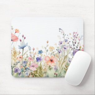 Cottagecore Wildflower Deskmat Floral Mouse Pad