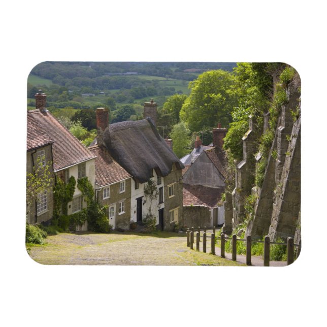 Cottages at Gold Hill, Shaftesbury, Dorset, Magnet (Horizontal)