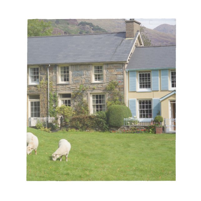 Cottages, Beddgelert, Gwynedd, Wales Notepad (Front)
