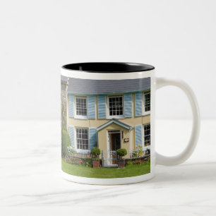 Cottages, Beddgelert, Gwynedd, Wales Two-Tone Coffee Mug
