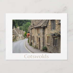 Cottages in Castle Combe, Cotswolds England Postcard