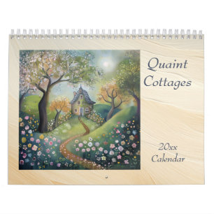 Cottages pittoresques dans le Calendrier des Bois