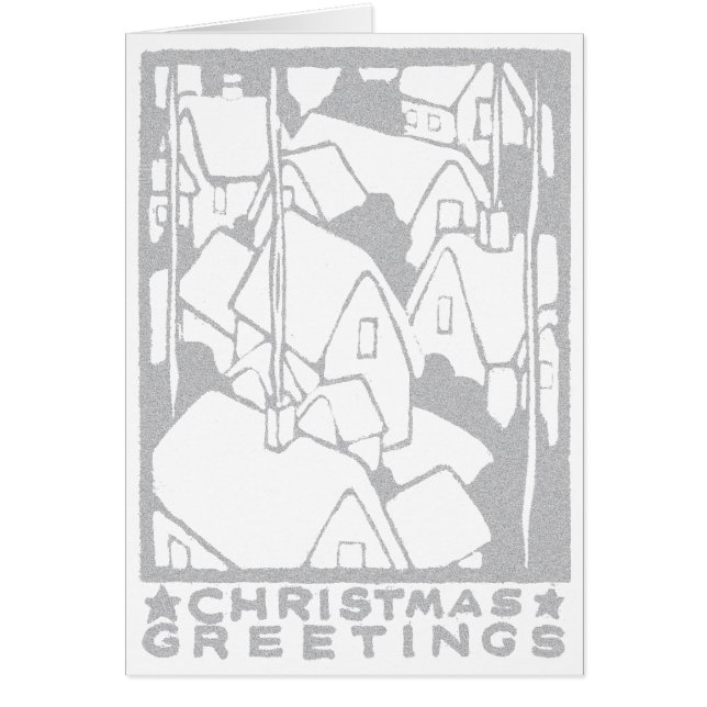 Cottages vintages à la neige (Devant)