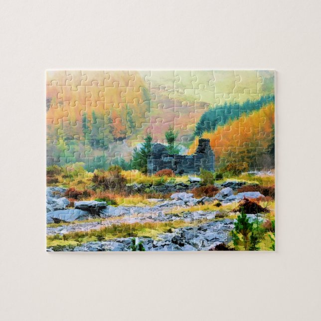 COTTAGES WALES JIGSAW PUZZLE (Horizontal)