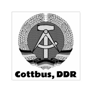 Cottbus, East Germany (DDR, GDR) Ossi Self-inking Stamp