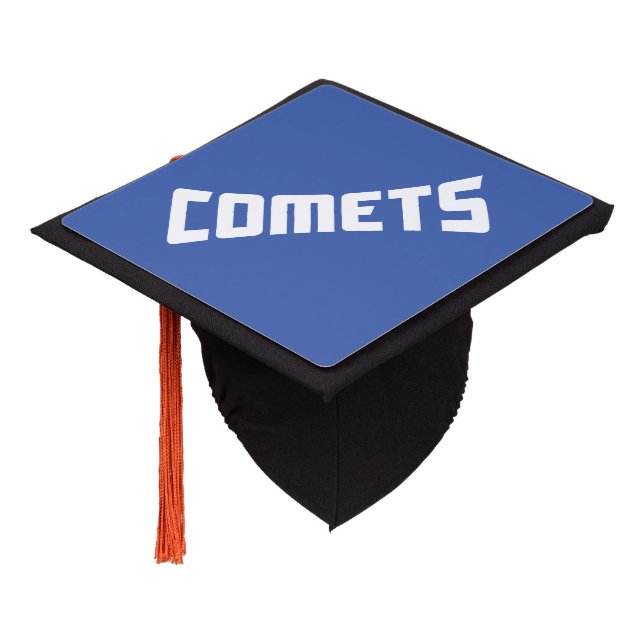 Cottey College Comets Graduation Cap Topper (Angled)