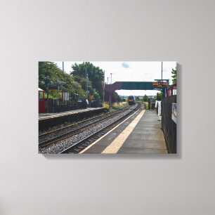 Cottingley Railway Station, Leeds Canvas Print