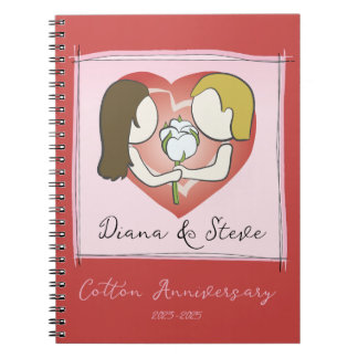Cotton Anniversary Notebook