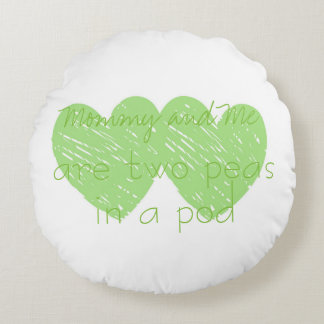 Cotton Baby Mommy and Me Custom Round Throw Pillow