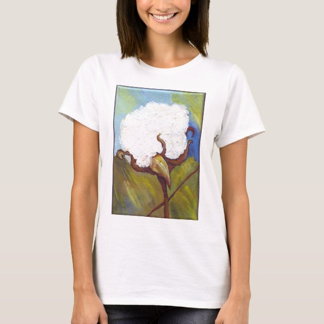 Cotton Boll from MS T-Shirt (Front)