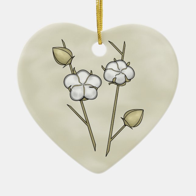Cotton Boll Ornament (Front)