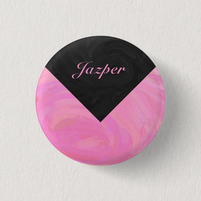 Cotton Candy 1 Inch Round Button (Front)