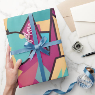 Cotton Candy Abstract Art Wrapping Paper