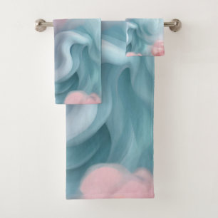 Cotton Candy Abstract Bath Towel Set